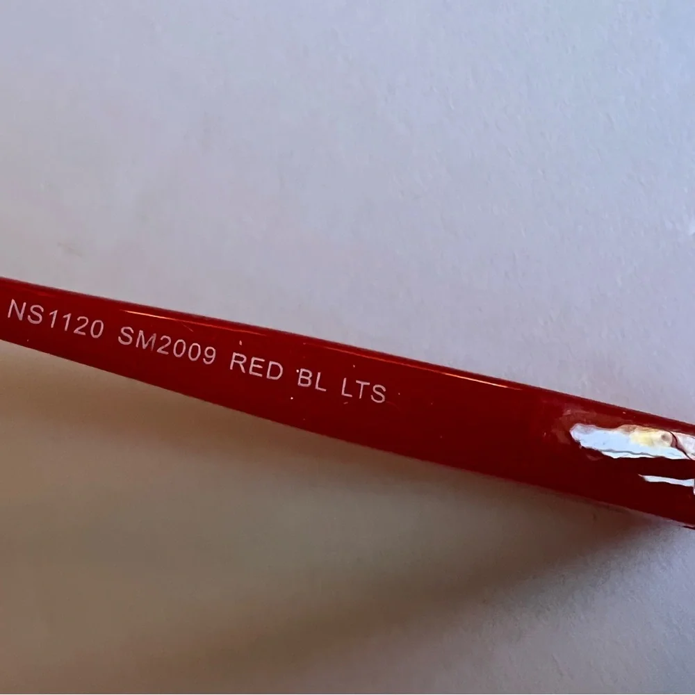 STEVE MADDEN BLUE LIGHT READING GLASSES NO MAGNIFICATION RED NWOT
